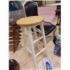 Image 1 : WOOD BAR HEIGHT STOOL - NEW