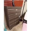Image 1 : HIGHBOY DRESSER - 5 DRAWER - SMOKEY GREY