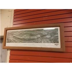 FRAMED PRINT "CYCLONE RACER - APPROX. GALLERY VALUE $150