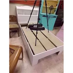 NEW WHITE CAPTAINS BED - MATTRESS NOT INCLUDED