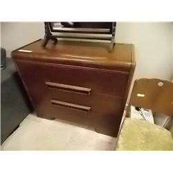 WALLNUT DRESSER - 2 DRAWER