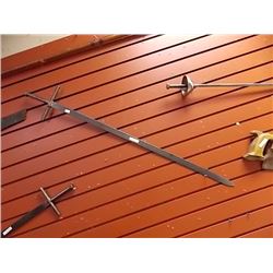 DECORATIVE METAL SWORD - CROSS HANDLE - LARGE