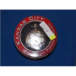 POCKET WATCH - NEW KANSAS CITY POCKET WATCH IN GIFT BOX