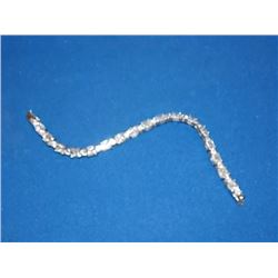 BRACELET - 50 CTW BRILLIANT CUT CZ IN STERLING SILVER SETTING - RETAIL ESTIMATE $250