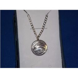 PENDANT - FIRST NATIONS CRAFTED PENDANT - STERLING SILVER - SIGNED