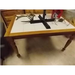TILE TOP DINING TABLE