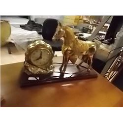 VINTAGE HORSE CLOCK
