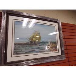 FRAMED PICTURE - TALL SHIP