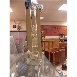 NEW GLASS BIO BONG - 18" TALL – SINGLE BUBBLER