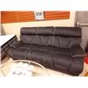 Image 1 : LIKE NEW BLACK RECLINING SOFA as-is
