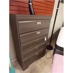 HIGHBOY DRESSER - 5 DRAWER - SMOKEY GREY