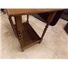 Image 2 : VINTAGE DROP LEAF TABLE - BARLEY TWIST LEGS