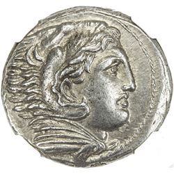 MACEDONIAN KINGDOM: Alexander III, 336-323 BC, AR tetradrachm, Amphipolis. NGC AU