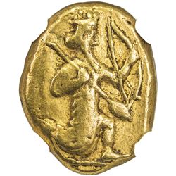 ACHAIMENID: Darios I to Xerxes II, circa 485-420 BC, AV daric, Sardes mint. NGC VF