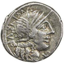 ROMAN REPUBLIC: Q. Minucius Rufus, 122 BC, AR denarius (3.91g), Rome. VF-EF