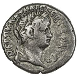 ROMAN EMPIRE: Nero, 54-68 AD, BI tetradrachm (13.21g), Alexandria, Egypt. F