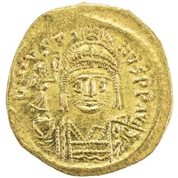 BYZANTINE EMPIRE: Justin II, 565-578, AV solidus (4.39g), Constantinople. EF-AU