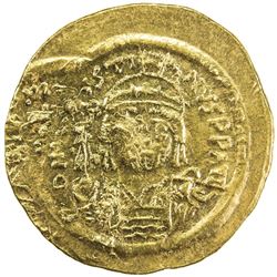 BYZANTINE EMPIRE: Justin II, 565-578, AV solidus (4.45g), Constantinople. EF