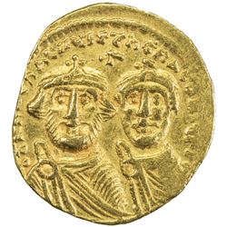 BYZANTINE EMPIRE: Heraclius, 610-641, AV solidus (4.29g), Constantinople. VF
