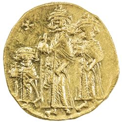 BYZANTINE EMPIRE: Heraclius, 610-641, AV solidus (4.37g), Constantinople. EF-AU