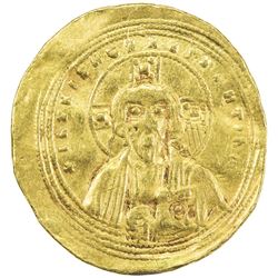 BYZANTINE EMPIRE: Michael IV, the Paphlagonian, 1034-1041, AV histamenon (4.33g). VF