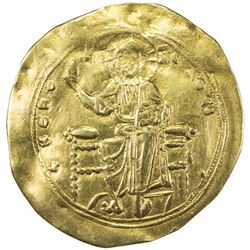 BYZANTINE EMPIRE: Alexis I Comnenus, 1081-1118, AV hyperpyron (3.87g), Constantinople. VF