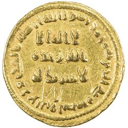 UMAYYAD: 'Abd al-Malik, 685-705, AV dinar (4.24g), NM (Dimashq), AH78. VF