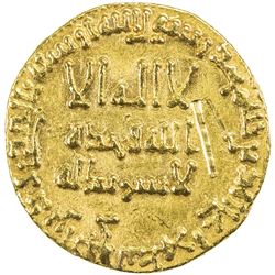 ABBASID: al-Mansur, 754-775, AV dinar (4.25g), NM, AH145. EF