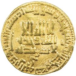 ABBASID: al-Mahdi, 775-785, AV dinar (4.19g), NM, AH168. VF