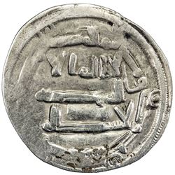 ABBASID: al-Mahdi, 775-785, AR dirham (1.67g), Ifriqiya, AH166. VF