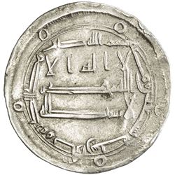 ABBASID: al-Rashid, 786-809, AR dirham (2.82g), Arran, AH190. VF