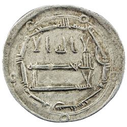 ABBASID: al-Rashid, 786-809, AR dirham (2.93g), Arran, AH186. VF