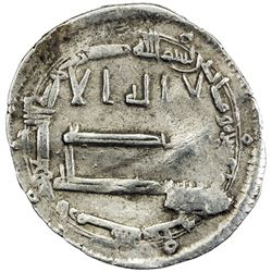 ABBASID: al-Ma'mun, 810-833, AR dirham (2.87g), Arminiya, AH215. VF