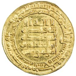 ABBASID: al-Muqtadir, 908-932, AV dinar (4.18g), Madinat al-Salam, AH310. AU