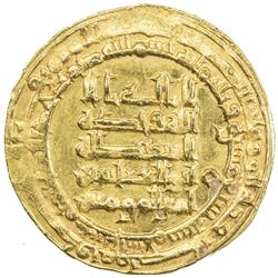 ABBASID: al-Muqtadir, 908-932, AV dinar (4.19g), Madinat al-Salam, AH317. AU
