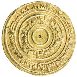 FATIMID: al-'Aziz, 975-996, AV dinar (4.16g), Filastin, AH375. EF