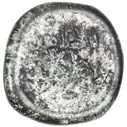 FATIMID: al-Zahir, 1021-1036, glass jeton (3.00g), ND. VF