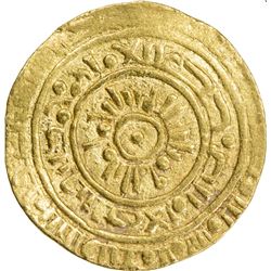 FATIMID: al-Mustansir, 1036-1094, AV dinar (3.79g), "Misr", AH"456". VF-EF