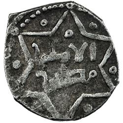 FULAYTID SHARIFS OF MECCA: Mukaththir b. 'Isa b. Fulayta, 1188-1197, AR dirham (1.17g), NM, ND. VF