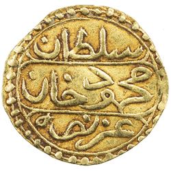ALGIERS: Mahmud I, 1730-1754, AV 1/2 sultani (1.70g), Jaza'ir, AH1160. VF-EF