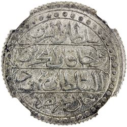 ALGIERS: Mahmud II, 1808-1839, AR budju, Jaza'ir, AH1237. NGC MS64