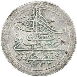 TURKEY: Mustafa IV, 1807-1808, AR 10 para, Kostantiniye, AH1222 year 1. VF