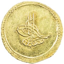TURKEY: Mustafa IV, 1807-1808, AV findik (3.18g), Kostantiniye, AH1222 year 2. UNC