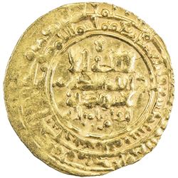 GREAT SELJUQ: Tughril Beg, 1038-1063, AV dinar (4.28g), Nishapur, AH449. EF