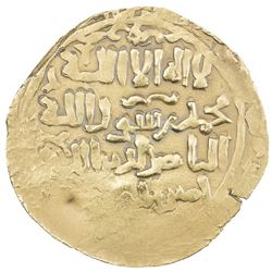 GHORID: Mahmud b. Muhammad, 1206-1212, AV broad dinar (4.05g), DM. VF