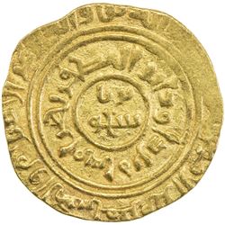 MENKUJAKIDS: Fakhr al-Din Bahramshah, 1167-1225, AV dinar (4.07g), "al-Qahira", "AH589". VF