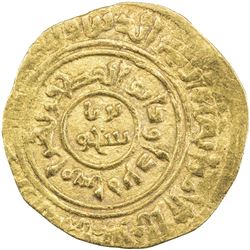 MENKUJAKIDS: Fakhr al-Din Bahramshah, 1167-1225, AV dinar (4.07g), "Misr", "AHxx1". VF