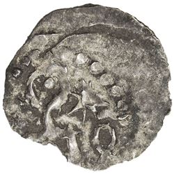 GOLDEN HORDE: Anonymous, ca. 1270s-1310s, AR 1/5 dirham (0.21g), NM, ND. VF-EF