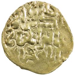 ILKHAN: Abaqa, 1265-1282, AV dinar (2.00g), ND. VF