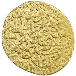 SAFAVID: Isma'il I, 1501-1524, AV ashrafi (3.15g), Tabriz, AH921. VF